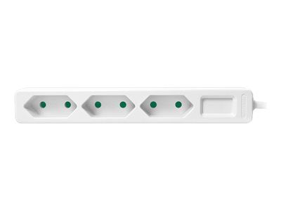 LogiLink Slim - Steckdosenleiste - Wechselstrom 250 V - 1700 Watt - Ausgangsanschlüsse: 3 (3 x Eurostecker)