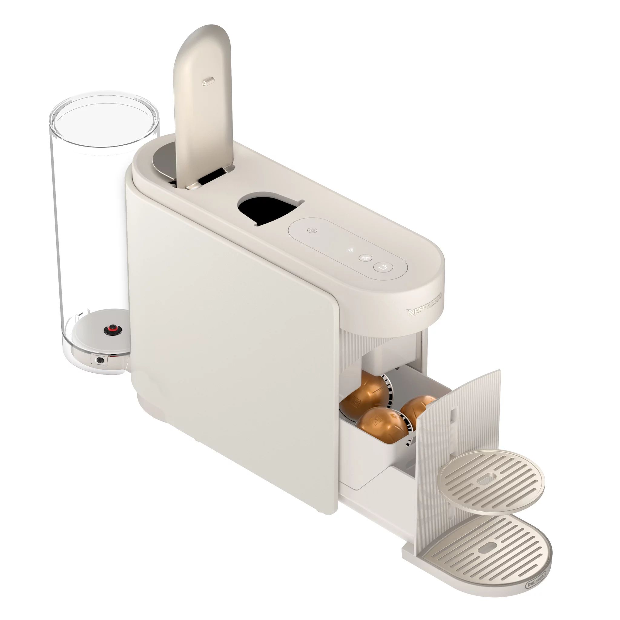 DeLonghi VERTUO Up Nespresso Kapselmaschine ENV200.W Pearl White