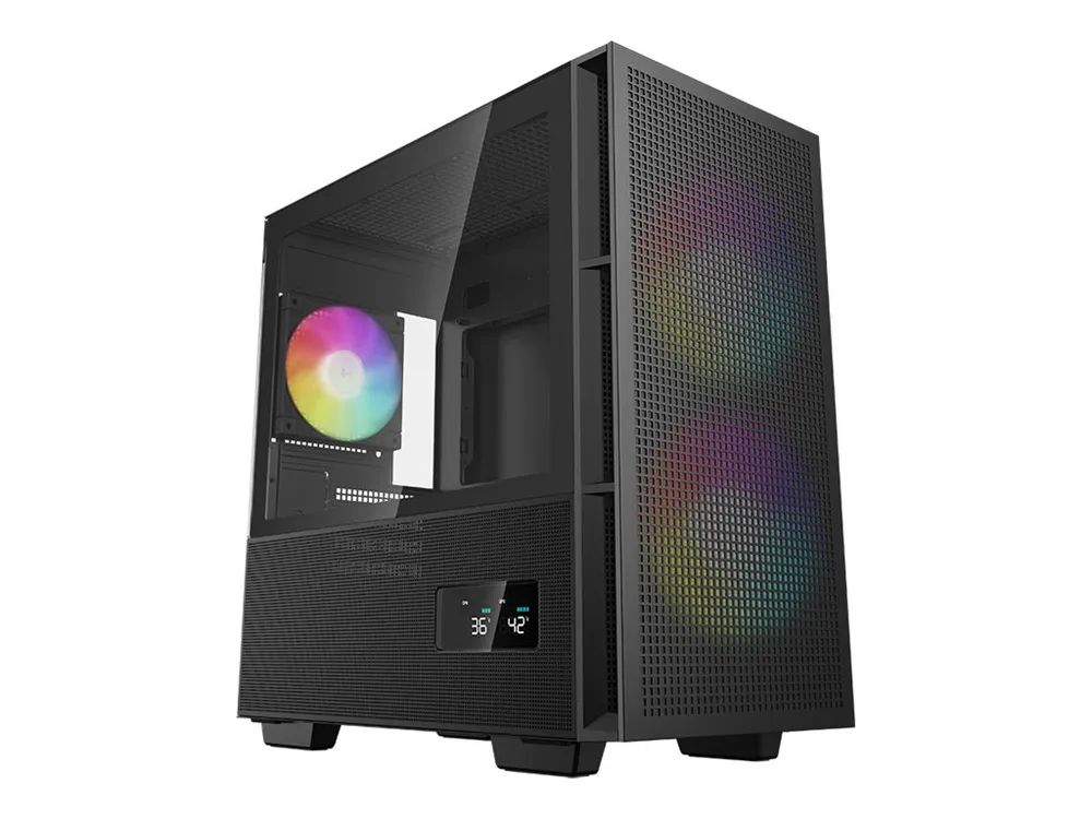 Deepcool CH360 DIGITAL - mATX - Seitenteil mit Fenster (gehärtetes Glas)