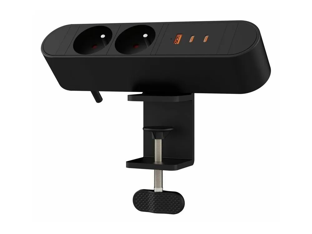 MicroConnect Multi Desktop Power Socket 2 Ways French 1 x USB-A 2