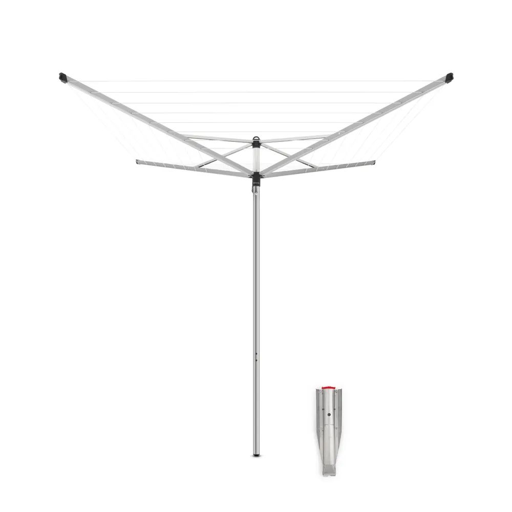Brabantia Topspinner 40m, Metallbodenanker - Metallic Grey