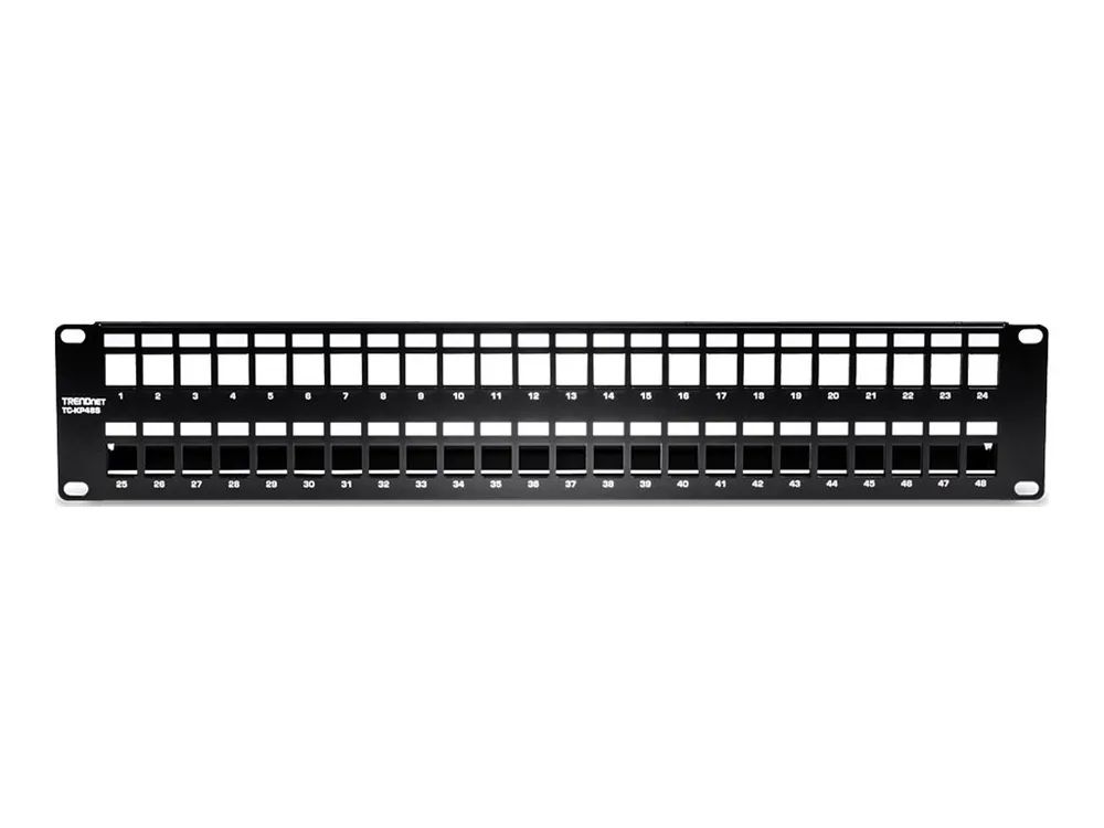 TRENDnet TC-KP48S - Patchpanel (Blindblech) - Rack montierbar - 2U - 48.3 cm (19")
