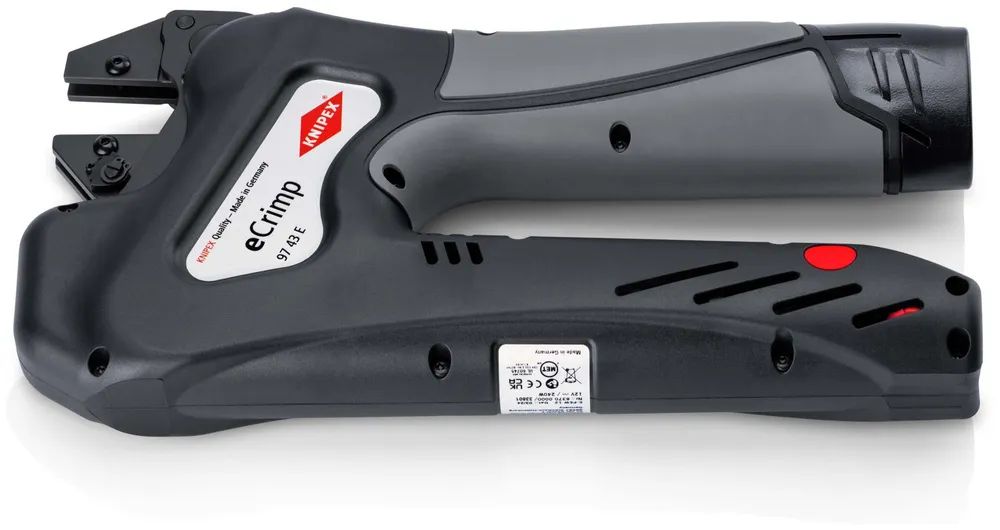KNIPEX eCrimp Elektromechanische Crimp-Systemzange für auswechselbare Crimpeinsätze 270 mm