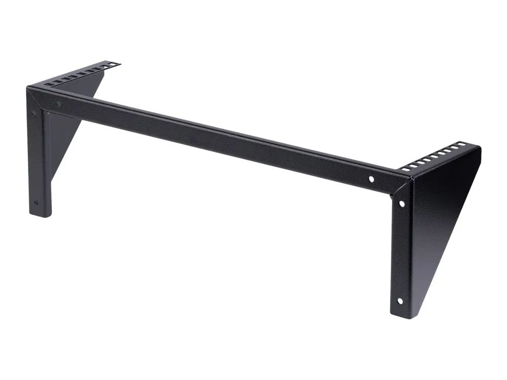 StarTech.com 19 Zoll 3HE Wandhalter Rack Mount vertikal - 3U Rack Bracket 19 Wandverteiler in Stahl schwarz - Open Frame - Halterung - geeignet für Wandmontage - Schwarz - 3U - 48.3 cm (19")