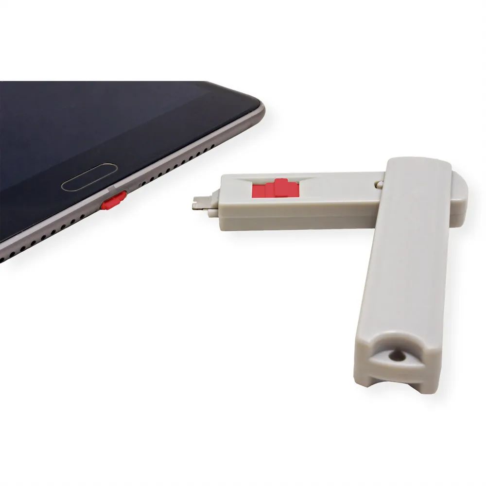 ROLINE USB Typ C Port Blocker, 1x Schloss und 1x Schlüssel