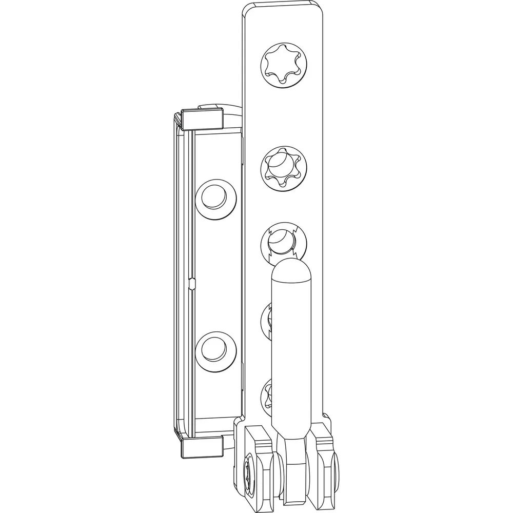 MACO Ecklager DT160, 12/20 mm, rechts, 160 kg, silber (227478)