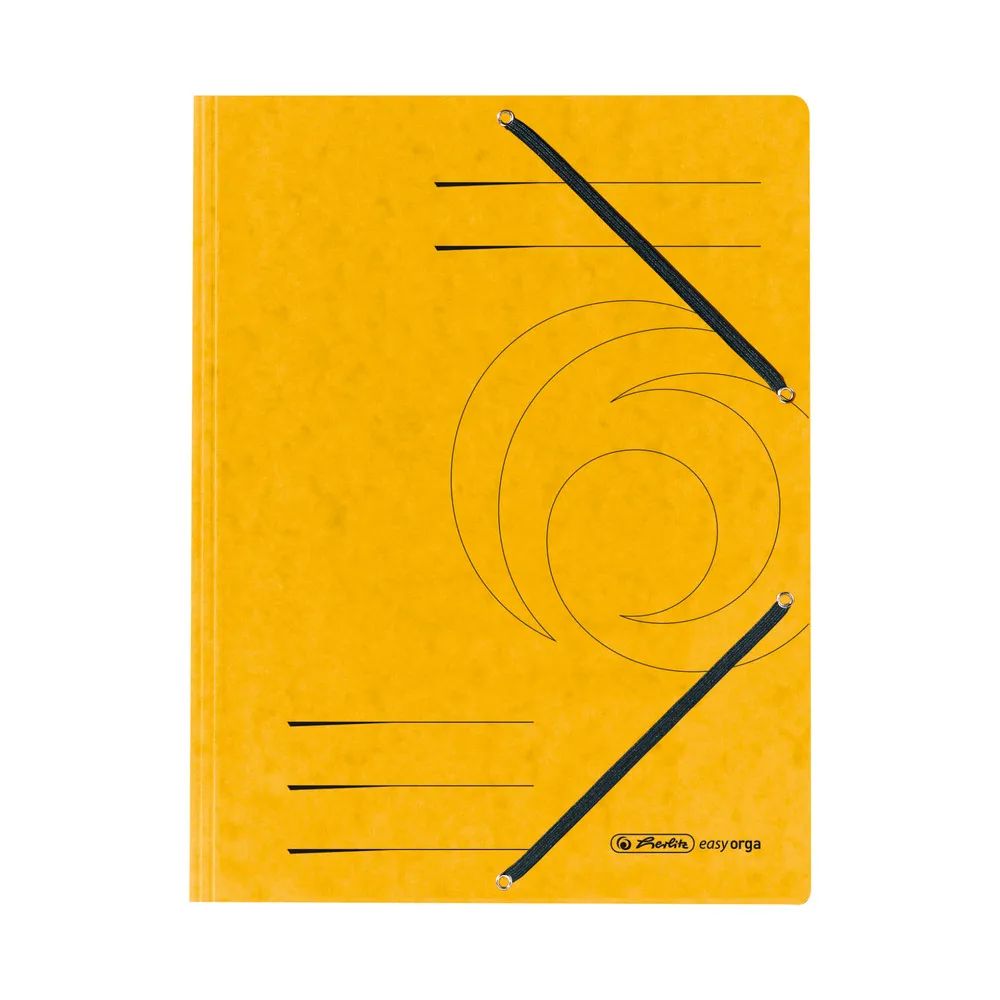 herlitz Einschlagmappe mit Gummizug A4 Quality gelb