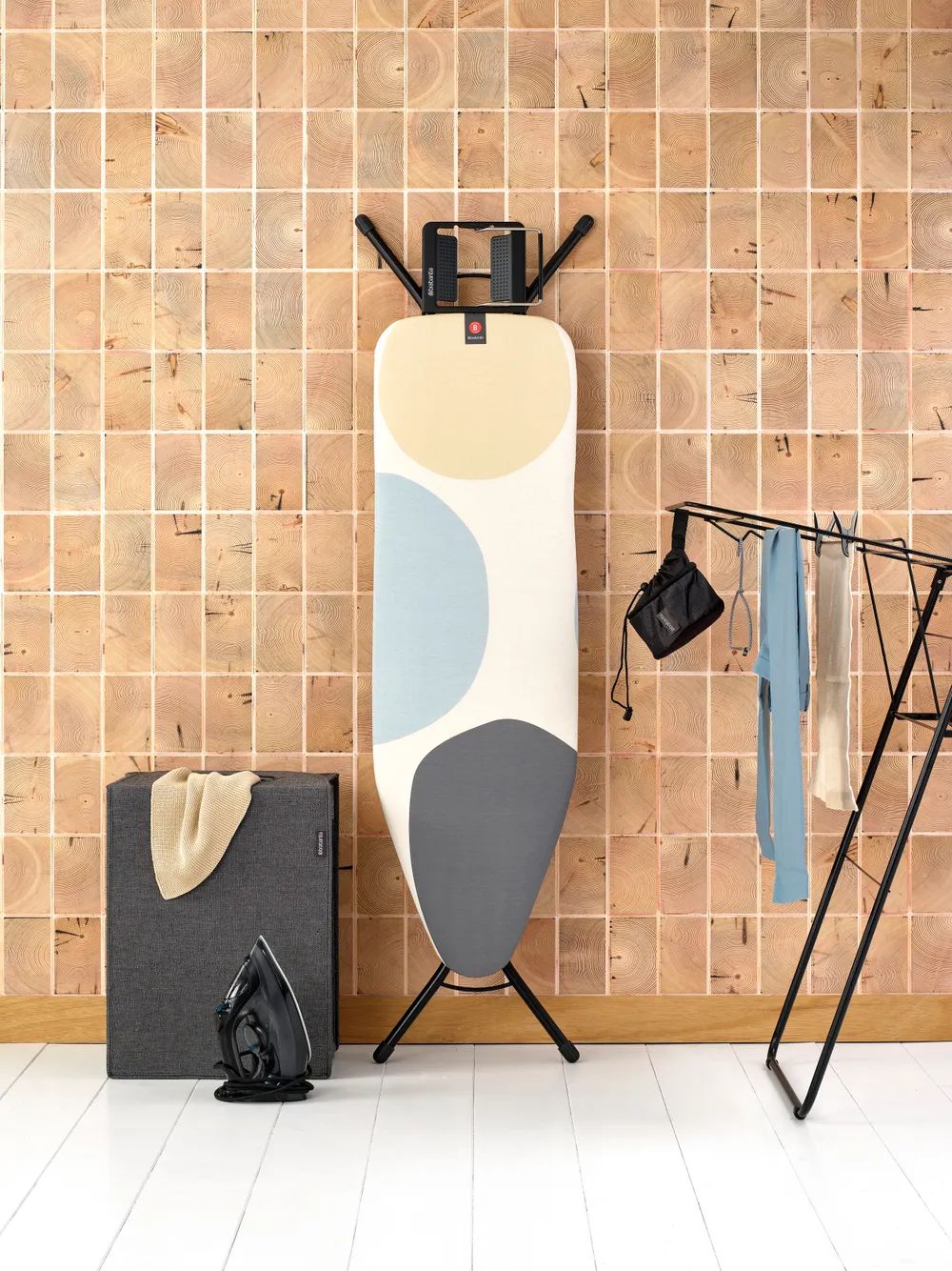 Brabantia Bügeltisch B, 124x38cm, Dst-Mulde - Spring Bubbles