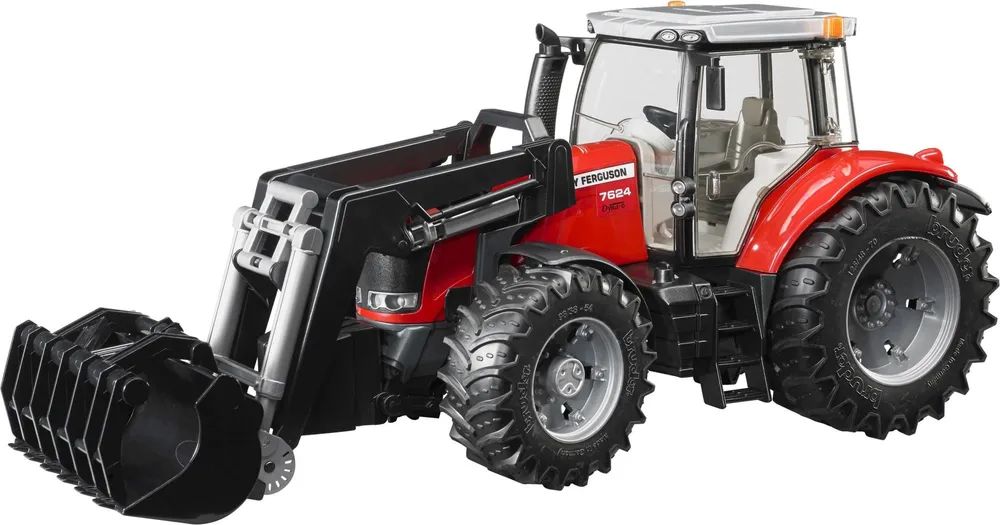 Bruder Massey Ferguson 7624 with frontloader - 3 Jahr(e) - Rot
