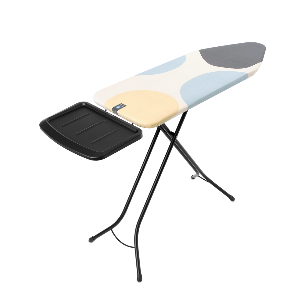 Brabantia Bügeltisch C, 124x45cm, Dst-Ablage Solid, Spring Bubbles