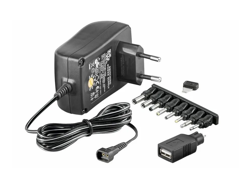 MicroConnect Netzteil - AC - 18 Watt - Schwarz