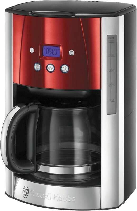 Russell Hobbs Filterkaffeemaschine Luna Solar Red Glas