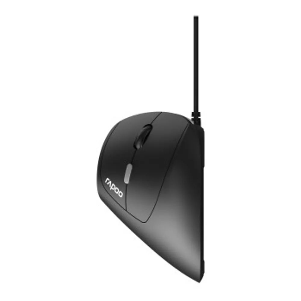 Kabelgebundene ergonomische Maus "EV200", Schwarz