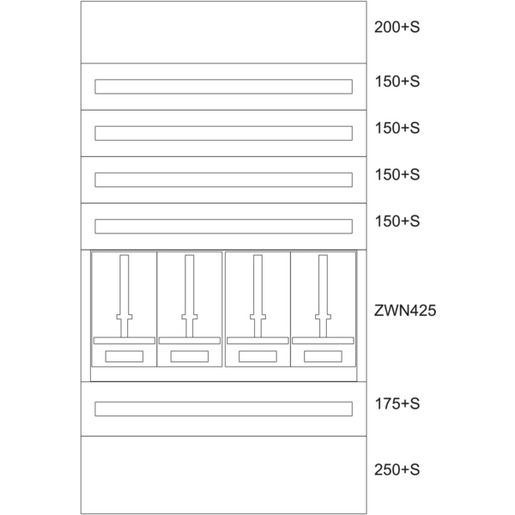 Eaton ZÄHLERVERTEILER-EINSATZ TIROL / EATON BPZ-MES-TN-1000/17-4 137843