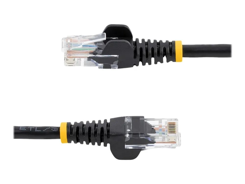 StarTech.com Cat5e Patchkabel mit Snagless RJ45 Anschluss - Netzwerkkabel 5m - Schwarz - Patch-Kabel - RJ-45 (M)