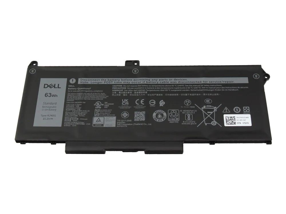 Dell RJ40G Akku 63Wh Original - Batterie - 3.941 mAh
