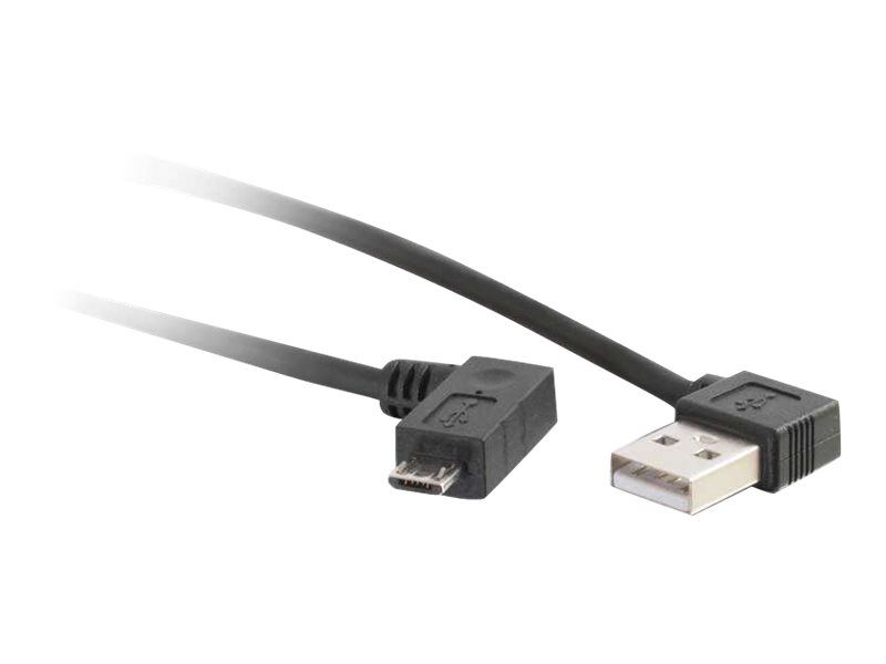C2G USB 2.0 A Right Angle to Micro-USB B Right Angle Cable - USB-Kabel - Micro-USB Typ B (M)