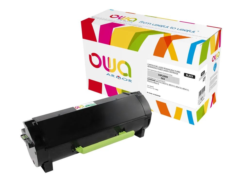 Armor OWA - Schwarz - kompatibel - wiederaufbereitet - Tonerpatrone (Alternative zu: Lexmark 50F2000)