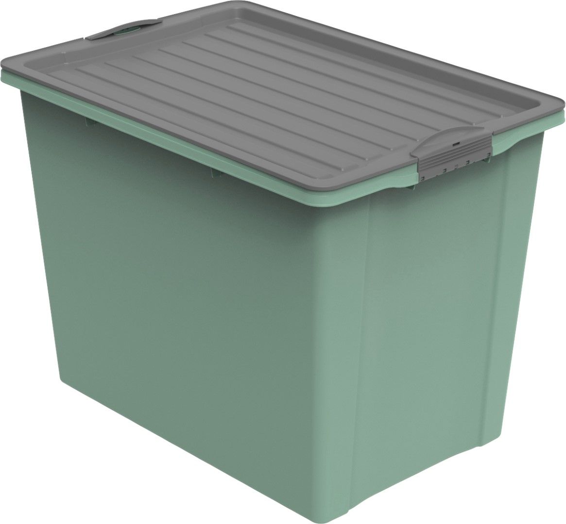 Rotho Stapelbox A3 mit Rollen, 70 l COMPACT