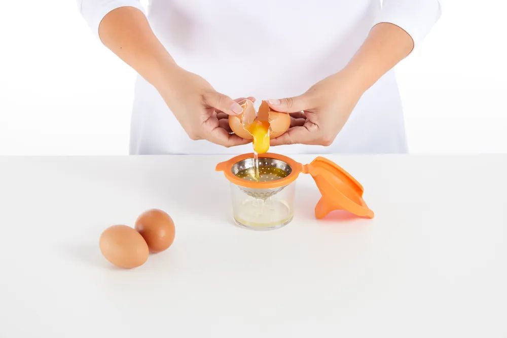 Lékué Eier-Pochierer, 2er-Set - Orange