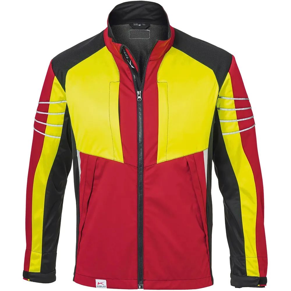 KÜBLER Ultrashell Jacke Forest rot/warngelb M