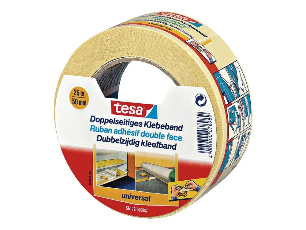 Tesa Doppelseitiges Klebeband - 50 mm x 25