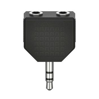 Hama Audio-Adapter, 3,5-mm-Klinken-Stecker - 2x 3,5-mm-Klinken-Kupplung, Stereo