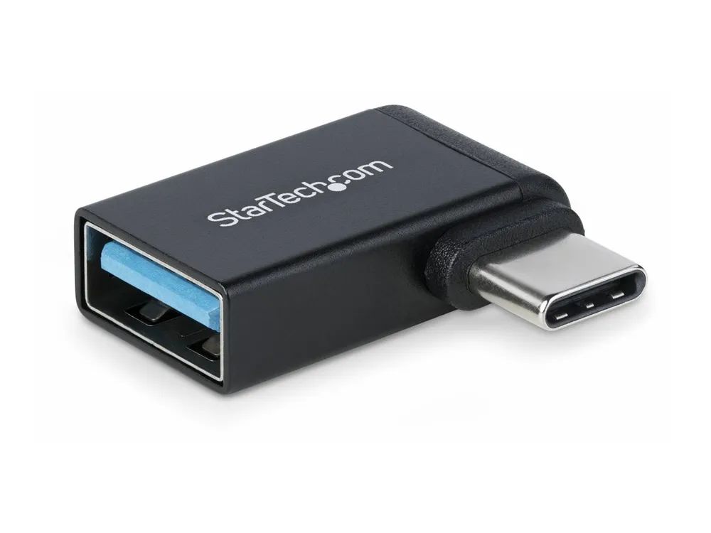 StarTech.com Right Angled USB-C to USB-A Adapter, USB 5Gbps, Compact USB-C Male to USB-A Female Adapter, Metal Housing, M/F - USB-Adapter - 24 pin USB-C (M)