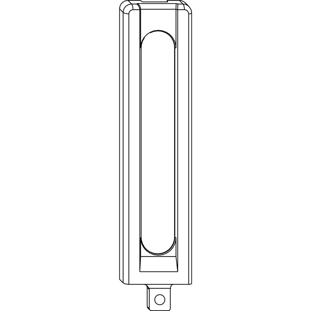 MACO Abdeckung lang Ecklager DT130/PVC, perlhellgrau/silber RAL 9022 (43567)