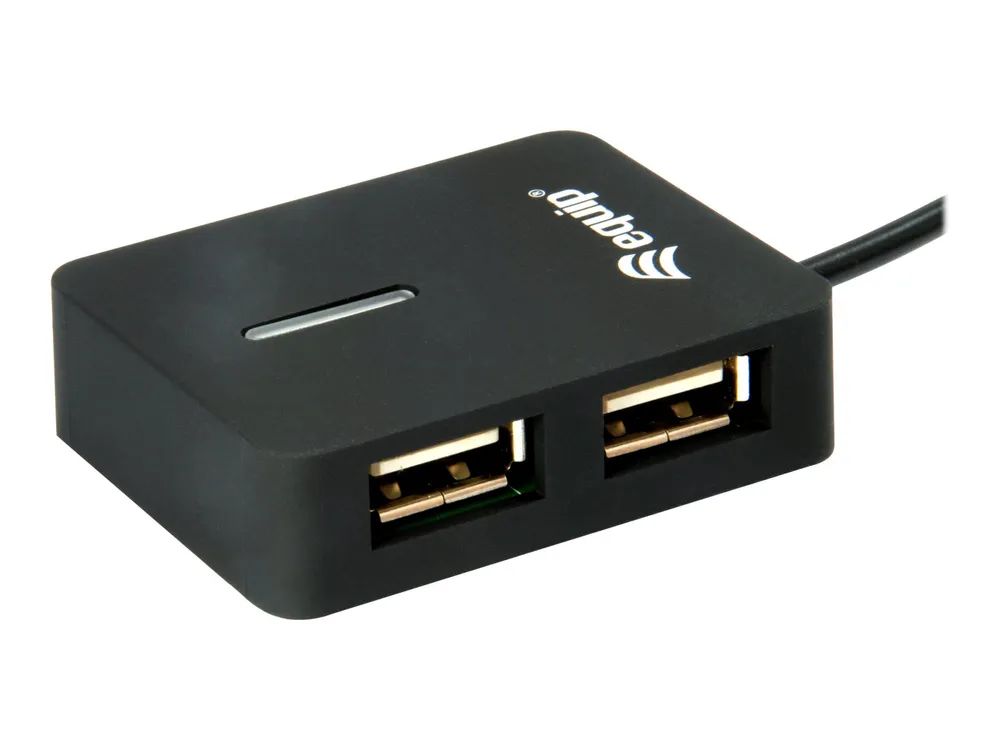 Equip Life 4 Ports Travel USB Hub - Hub - 4 x USB 2.0