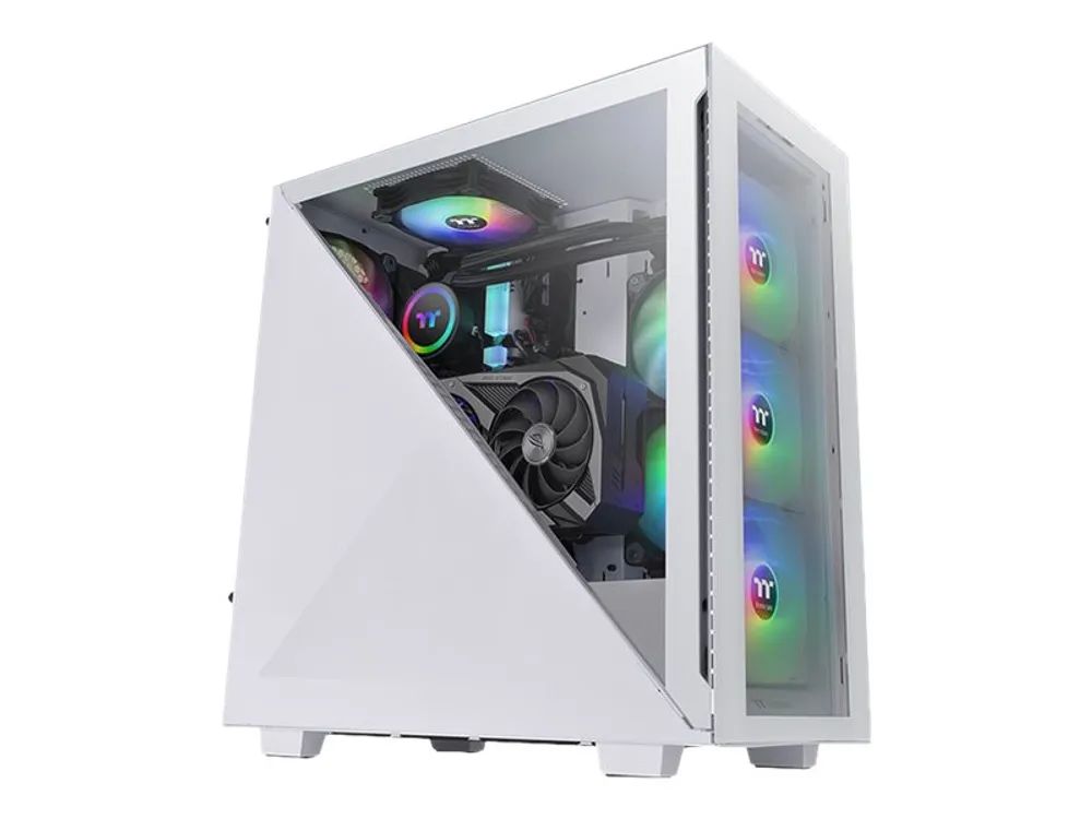 Thermaltake Divider 300 TG Snow - Mid tower - ATX - keine Spannungsversorgung (PS/2)