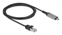 Delock USB LAN Kabel Type-C zu RJ45 Gigabit Ethernet - Kabel - Digital/Daten