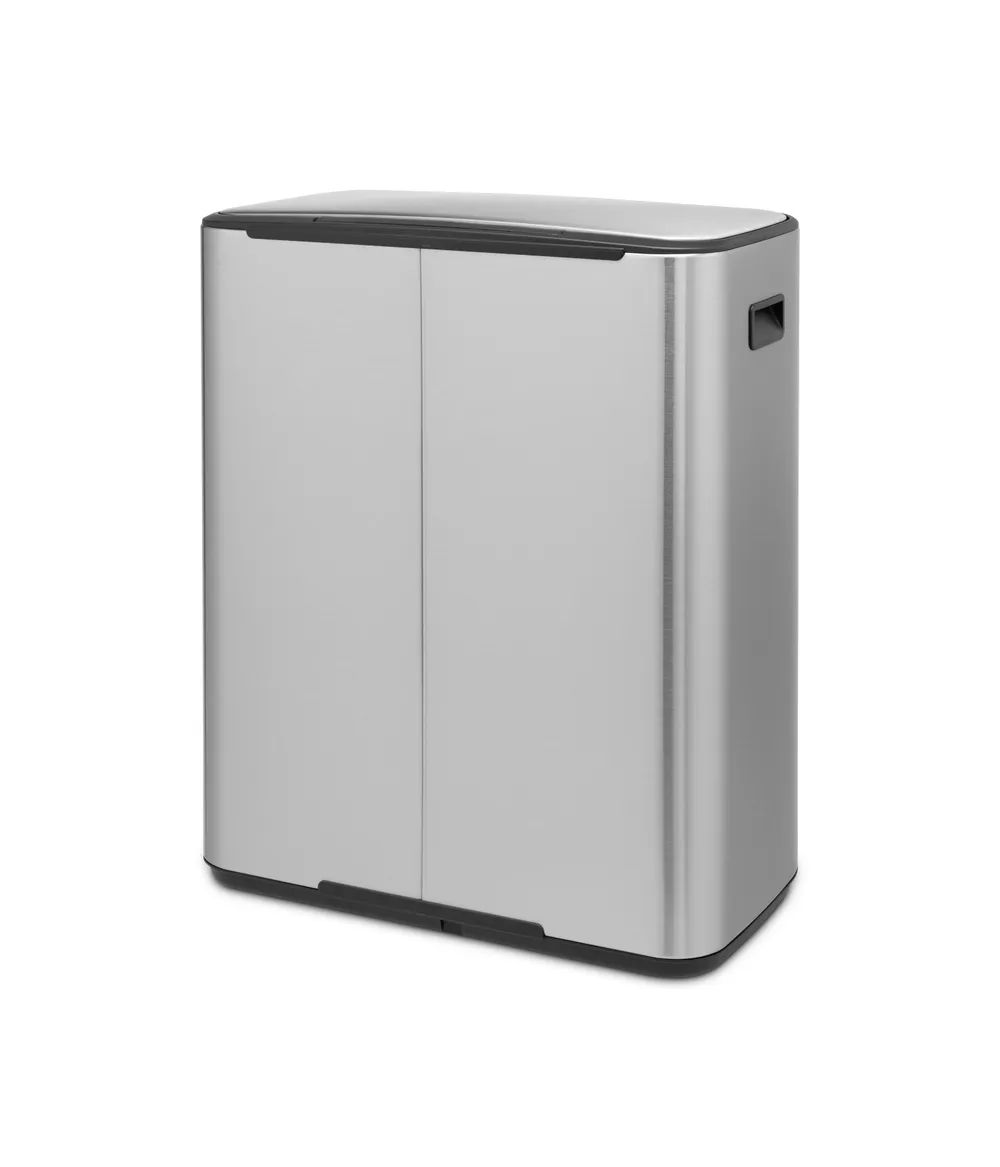 Brabantia Bo Treteimer, 2 x 30L - Matt Steel Fingerprint Proof