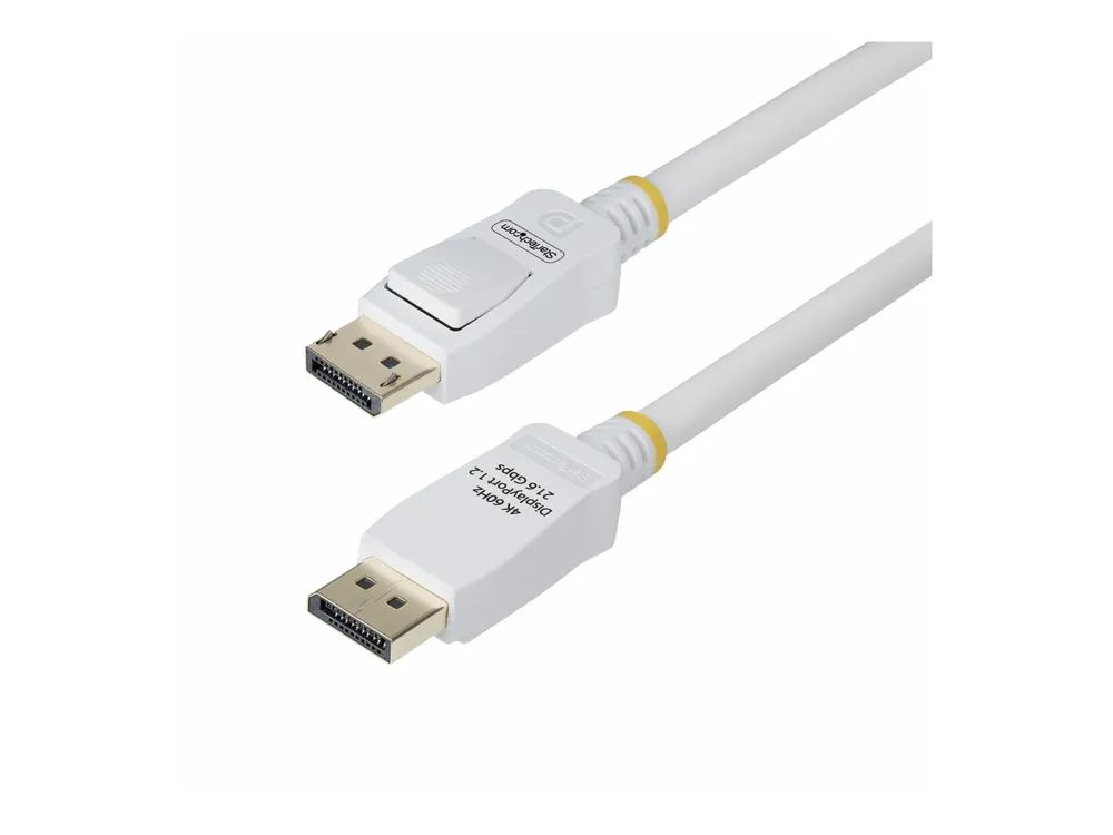 StarTech.com 6ft White VESA Certified DisplayPort 1.2 Cable with Latches - DisplayPort-Kabel - DisplayPort (M)