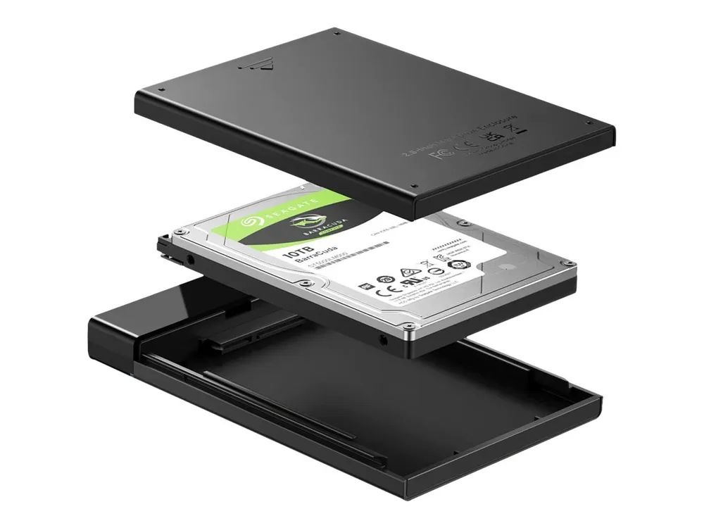 Ugreen US221 - Speichergehäuse - 2.5" (6.4 cm) - SATA 6Gb/s - USB 3.1 (Gen 2)