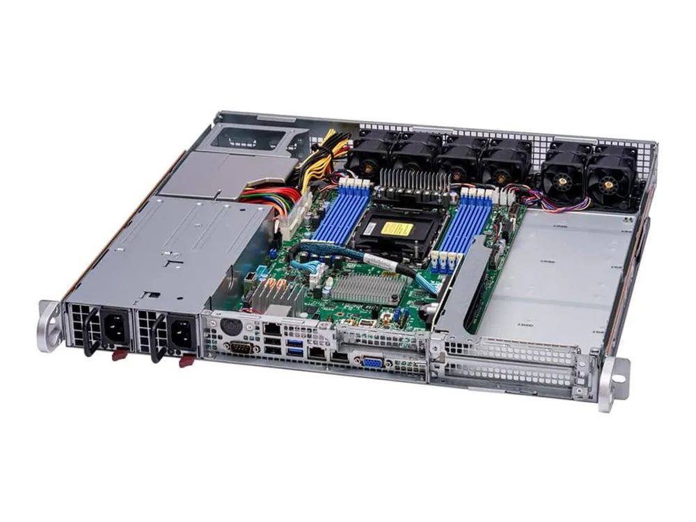 Supermicro IoT SuperServer 111E-FWTR-EU - Server - Rack-Montage - 1U - 1-Weg - keine CPU - RAM 0 GB - SATA 6.4 cm (2.5")