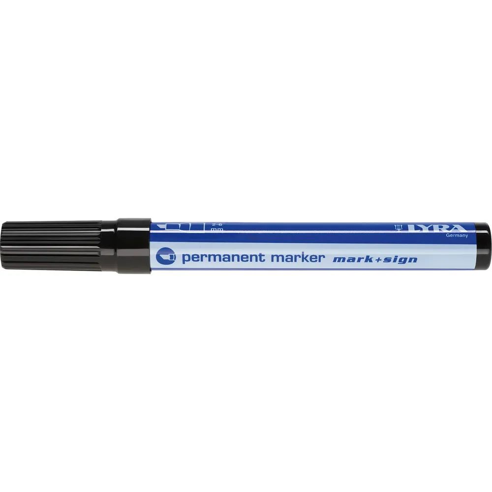LYRA Permanent-Marker 111 Strichbreite 2-6 mm schwarz schräge Spitze