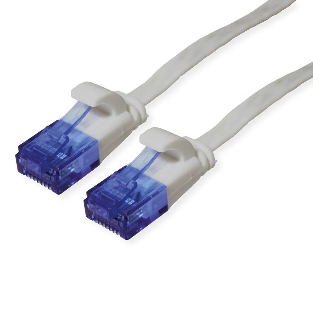 VALUE Patchkabel Cat.6A (Class EA) UTP, extra-flach, grau, 1,5 m