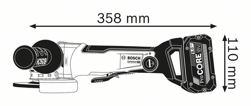 Bosch Professional GWX 18V-10 PSC Solo