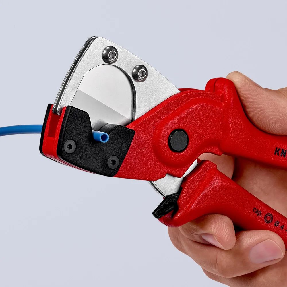 KNIPEX Rohrschneider für Mehrschicht- und Pneumatikschläuche aus zähem, glasfaserverstärktem Kunststoff 185 mm