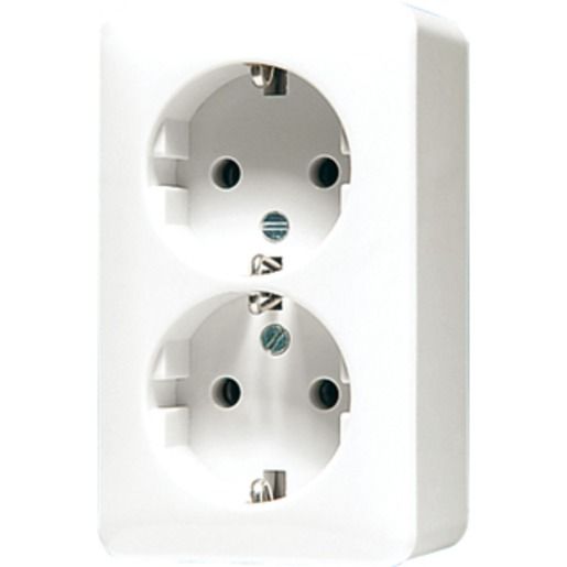 Jung SCHUKO-STECKDOSE 2FACH / JUNG 6020AWW