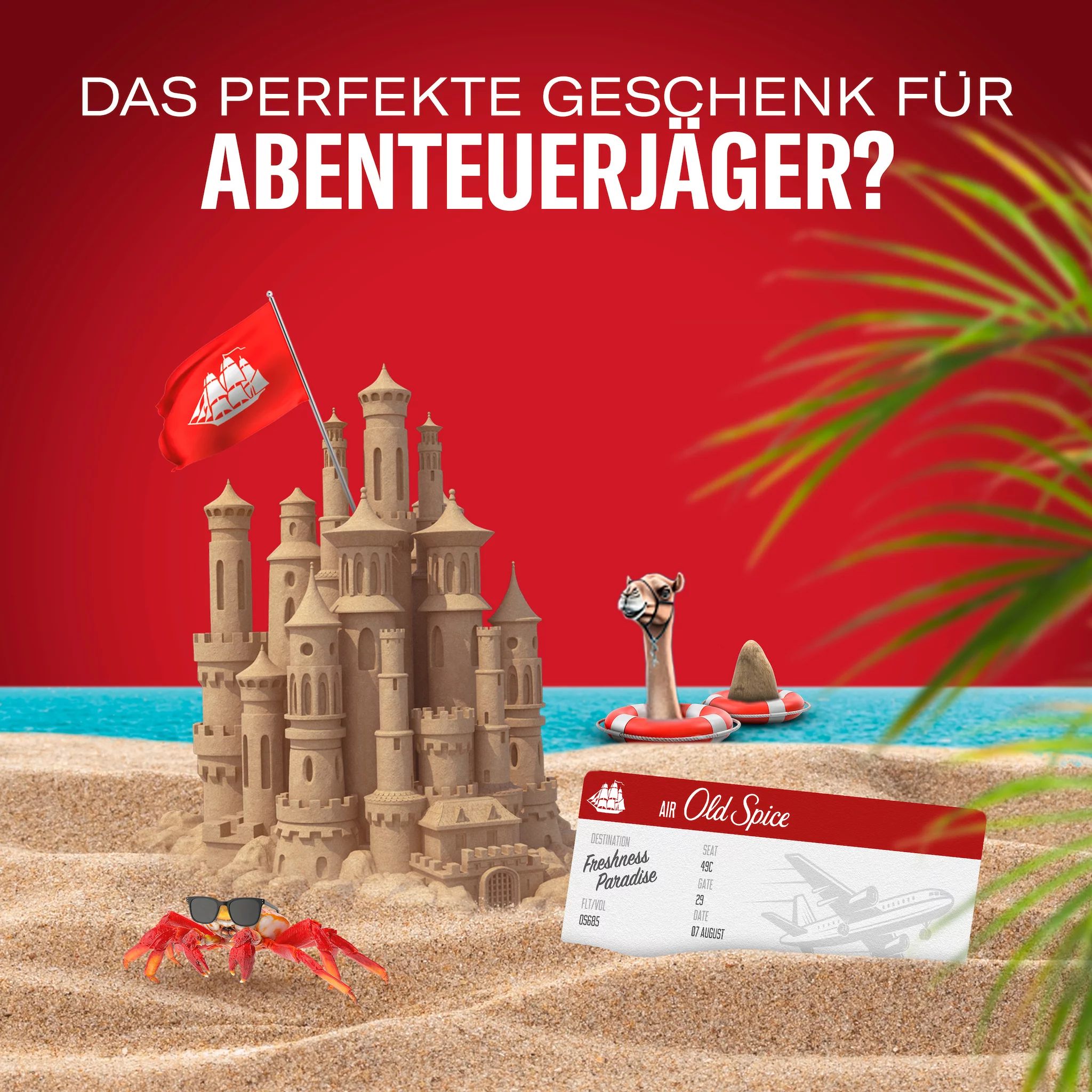 Old Spice Geschenkset Kulturtasche Captain (Spray, Stick, SG)