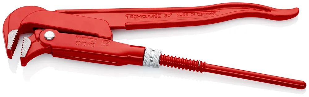 KNIPEX Rohrzange 90° rot pulverbeschichtet 310 mm