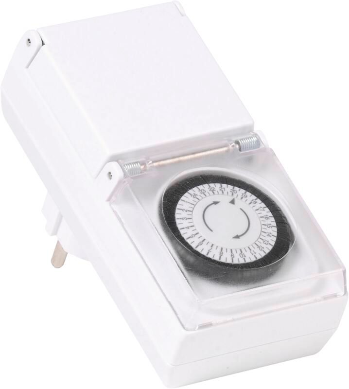 Wochen-Zeitschaltuhr Digital mit 128 Schaltmöglichkeiten & Uhr Silber