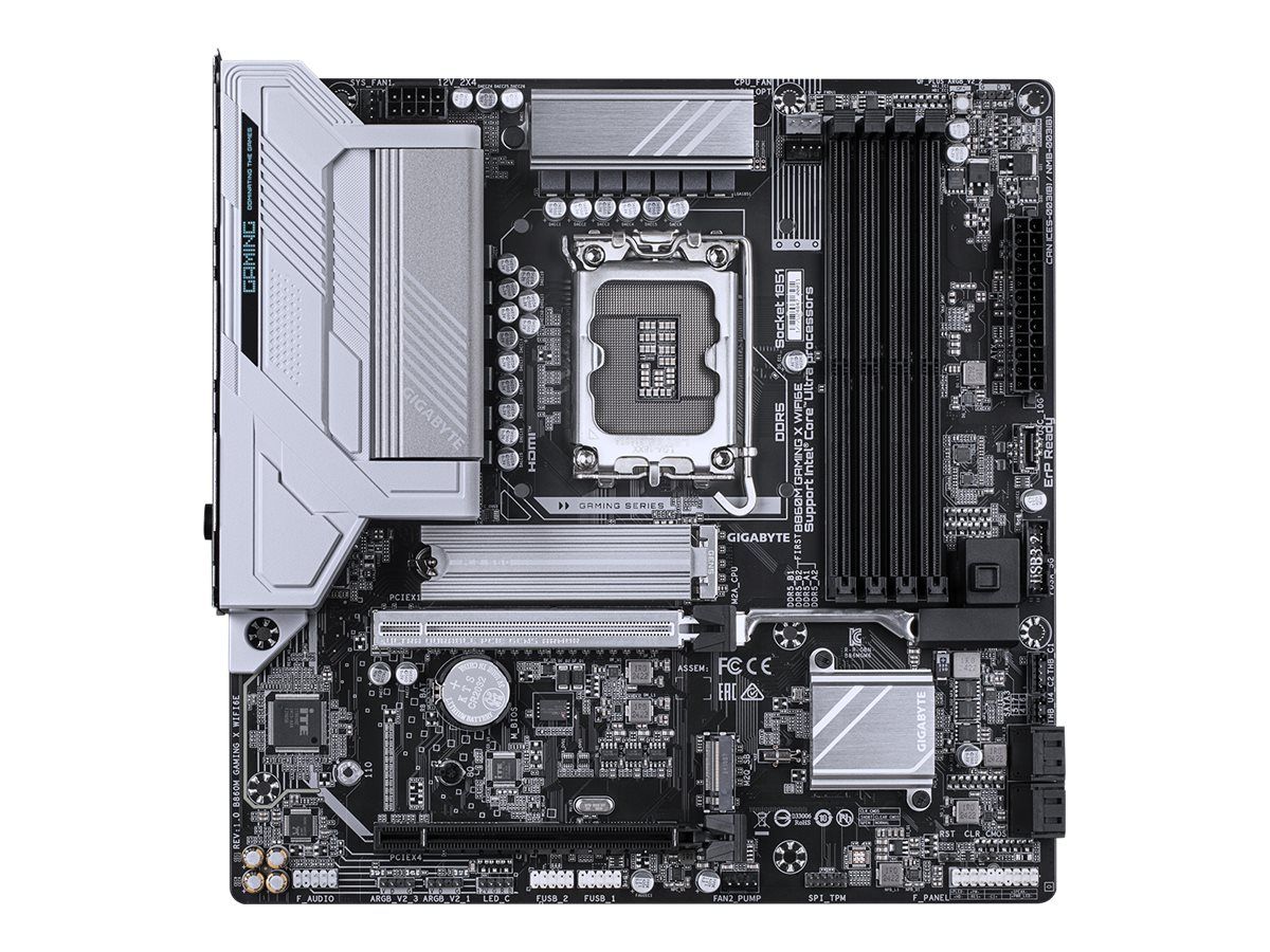 Gigabyte B860M GAMING X WIFI6E - Motherboard - ATX - LGA1851-Sockel - AMD B850 Chipsatz - USB4, USB-C 3.2 Gen2, USB 3.2 Gen 1 - Bluetooth, Wi-Fi 6E, Gigabit LAN - Onboard-Grafik (CPU erforderlich)