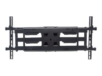 Manhattan TV & Monitor Mount, Wall, Full Motion, 1 screen, Screen Sizes: 37-75", Black, VESA 200x200 to 800x400mm, Max 75kg, LFD, Tilt & Swivel with 3 Pivots, Lifetime Warranty - Klammer - für gekrümmter LCD-Fernseher - stabiler Stahl - Schwarz - Bil