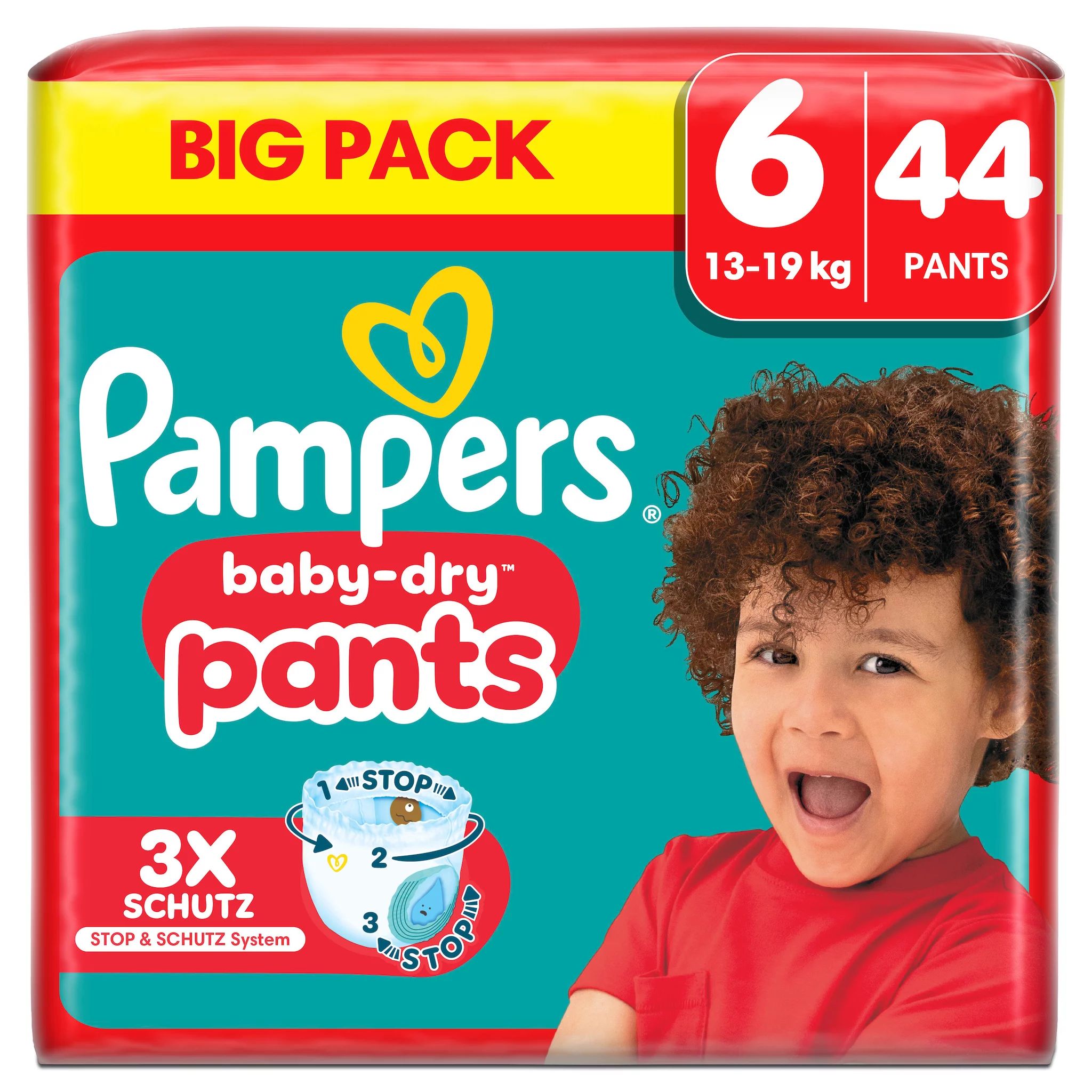 Pampers Baby Dry Pants Gr.6 Extra Large 14-19kg Big Pack