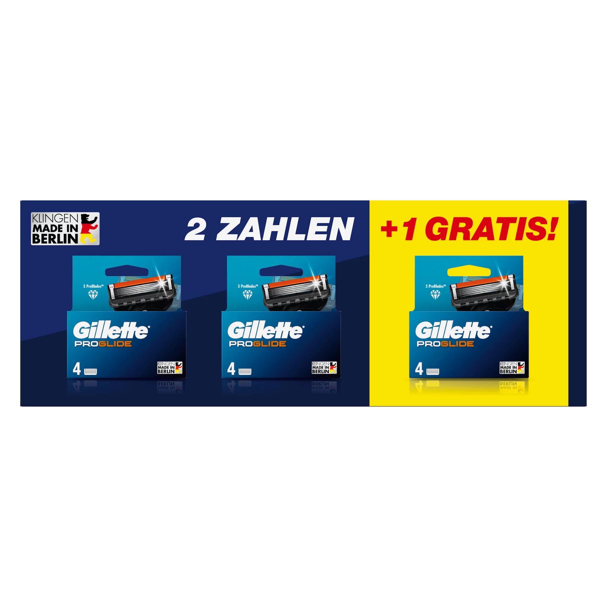 Gillette ProGlide Systemklingen 4er 3 für 2 Aktion
