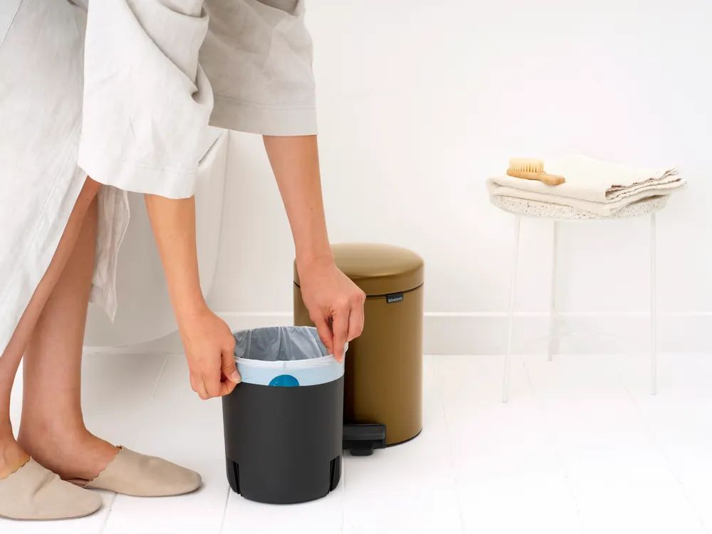 Brabantia NewIcon Treteimer, 5L - Warm Brass