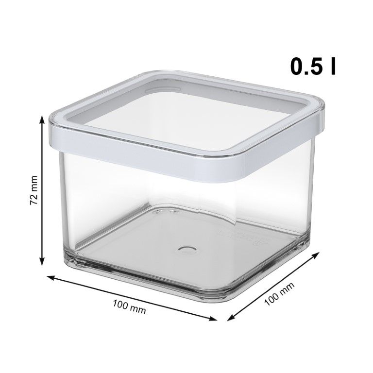 Rotho Premium Dose quadr. 0.5 l LOFT